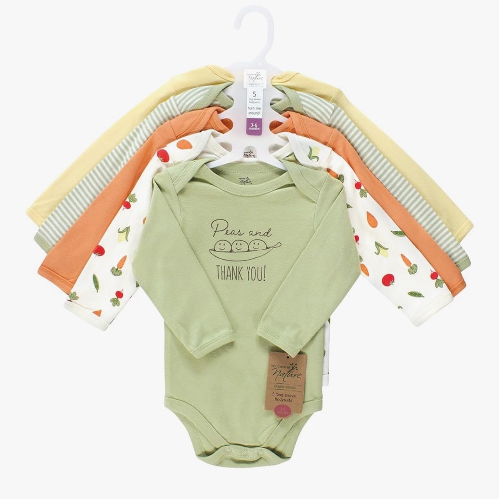 NWT Organic Baby Bodysuits 3-6M